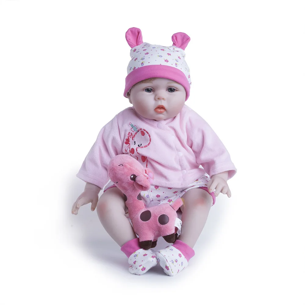 Pickwoo 23'57cm bebes кукла-Реборн, кукла для маленькой девочки, мягкий силиконовый хлопок, Boneca reborn Brinquedo, подарки на день детей, игрушки, plamate