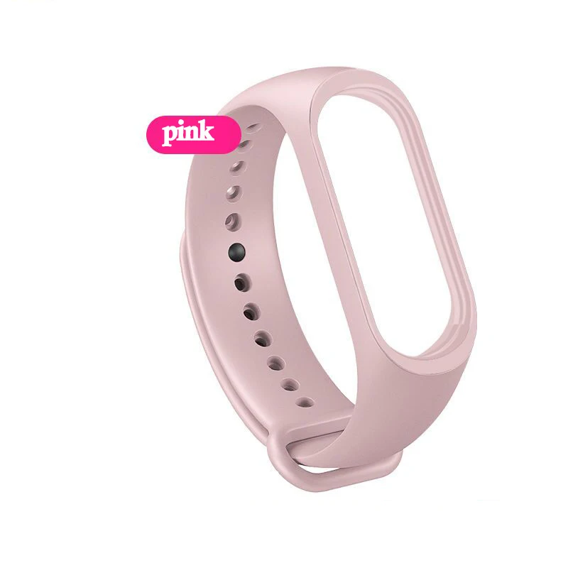 pink Ремешок для xiaomi Mi 4 3 Силиконовый ремешок для xiaomi Mi 4 3 аксессуары для xiaomi Band 4 сменные ремешки для браслетов - Цвет ремешка: pink
