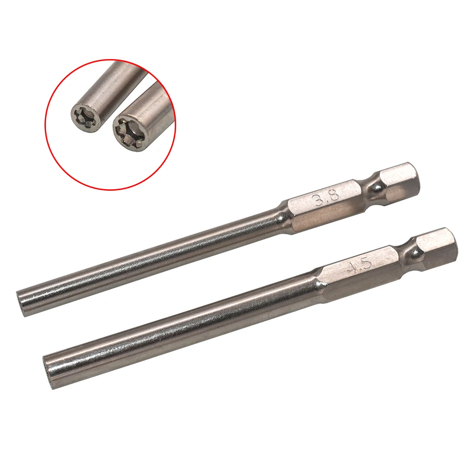 

3.8mm/4.5mm Security Screwdriver Tool Bit Gamebit 3.8 4.5 for Nintendo NGC SFC MD NES N64 SNES Gameboy Open Tools 75mm Longer