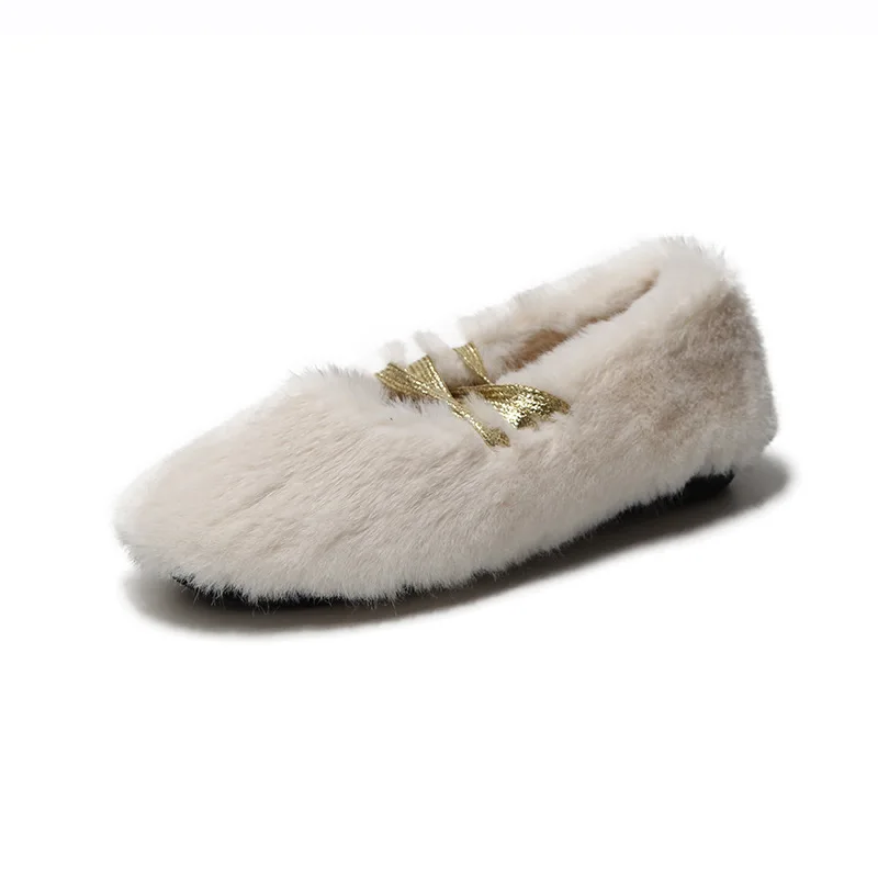 Женские туфли-лодочки на плоской подошве; Zapatos de mujer; туфли на плоской подошве; женские модные однотонные короткие плюшевые туфли-лодочки на шнуровке