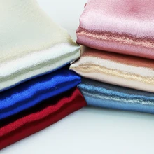 1 ярд* 143 см элегантный Шармез материал мягкий свадебное платье ткань блестящая