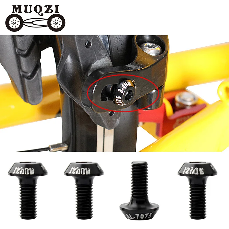 MUQZI4pcsBikeBrakeShoeScrewM5AluminumAlloyBrakePadBoltsMTB
