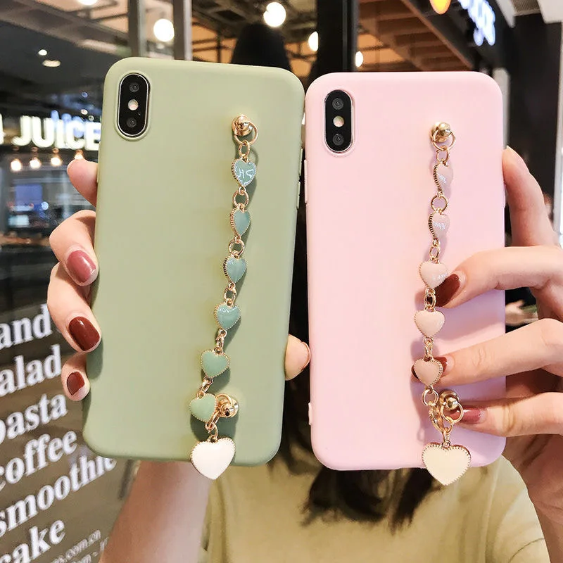 Cute Lover Bowknot Bracelet Strap Cover Case For iPhone XS Max X XR 12 11 Pro Soft Funda 11Pro 6 6S 8 7 Plus 5 5s | Мобильные