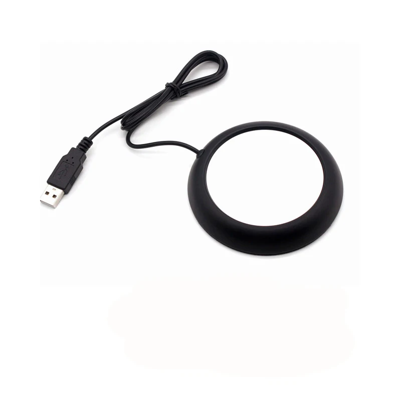 Деревянный usb-нагреватель подогреватель чашки usb-обогреватель кружка для напитков коврик Keep Drink теплый, с подогревом Кружки Coaster теплый коврик USB гаджет - Цвет: Black