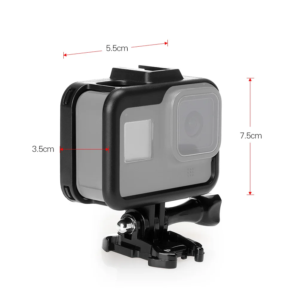 Защитный Корпус рамка оболочка крепление аксессуар фотография для GoPro Hero 8 черный