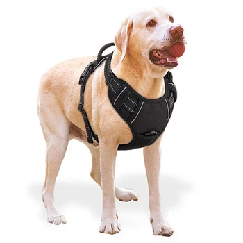 

Dog Harnes Pets Chest with Reflective Lines Anti-Pull Breathable Adjustable Pet Padded Vest for Cat Dog Outdoor Walk