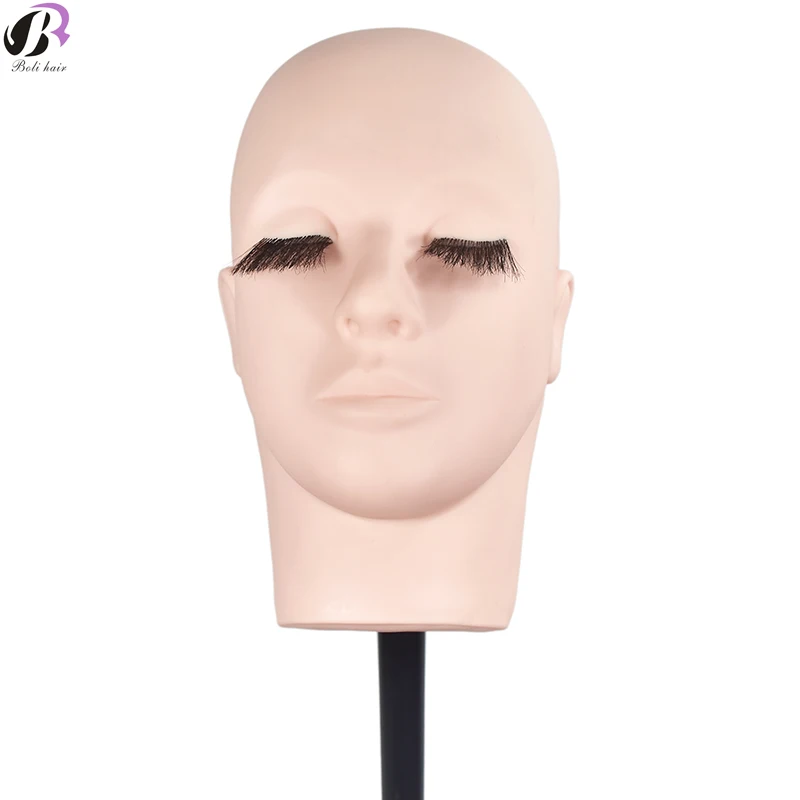 Free Shipping!Mannequin Head With Eyelash For Eyelash Training Paintedmannequin headeyelash