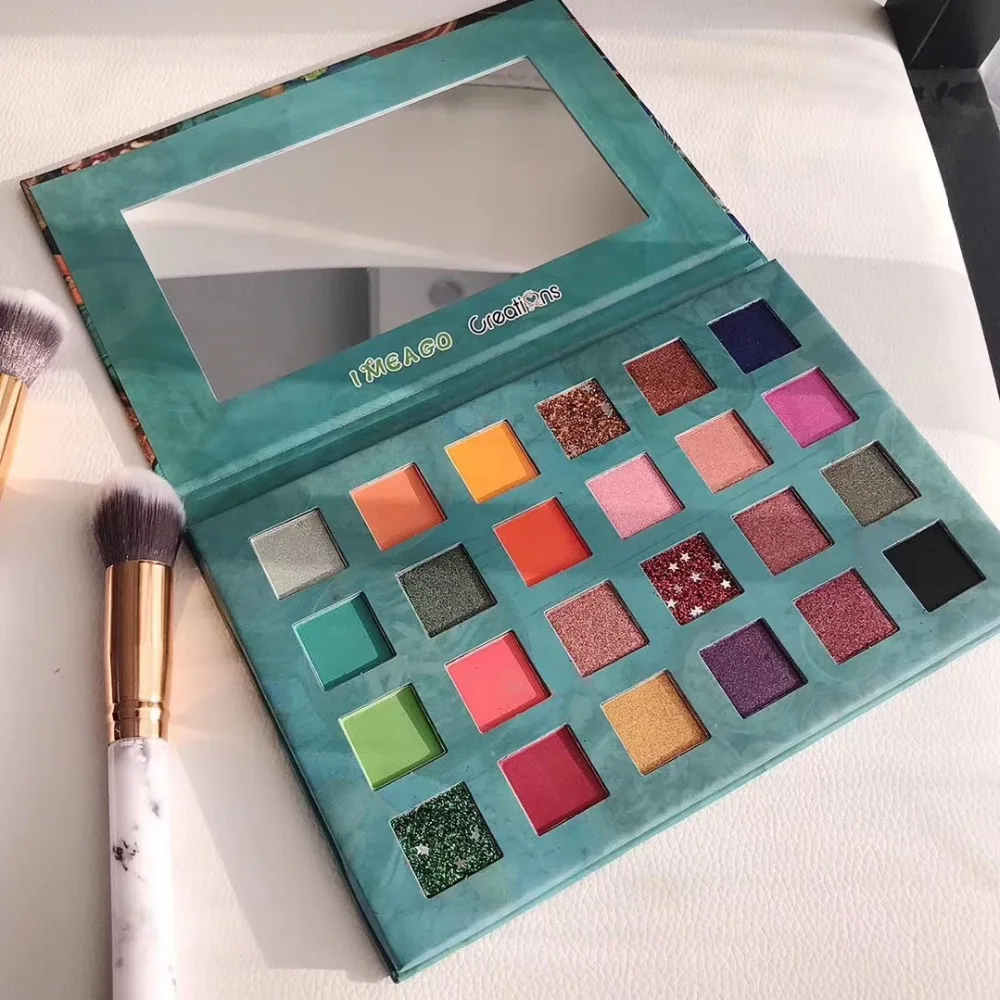 16 цветов гамбугер тени для век Палитра мерцающий матовый Eyeshaow Pallete высоко пигментированный блеск металлик Косметика Макияж Палитра