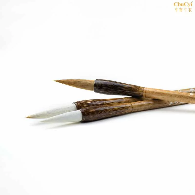 4 Pcs/lot Weasel Hairs Chinese Calligraphy Brush Pen Set Art Craft Supplies Medium Large Regular Script Writing Tools