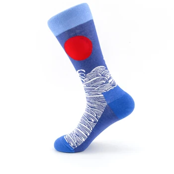 

10pcs Sunrise socks fashion street funny socks superhero fashion novelty men and women breathable cotton socks