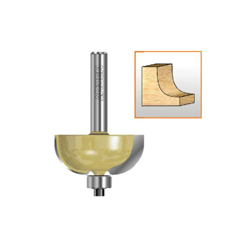 

Woodworking cnc chamfering tools round bottom with bearing