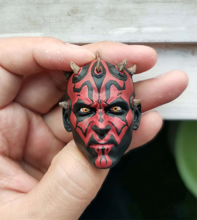 Масштаб 1/6 голова Дарта Maul для 12 дюймовых фигурок игрушечные тела подарки|Игровые