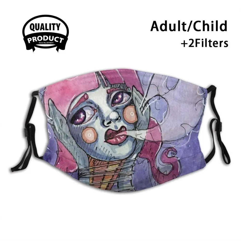 

Lies - Lowbrow Watercolor Painting Face Mask Anti Dust Filter Men Women Kids Girl Boy Teens Mouth Masks Lowbrow Lowbrow Art