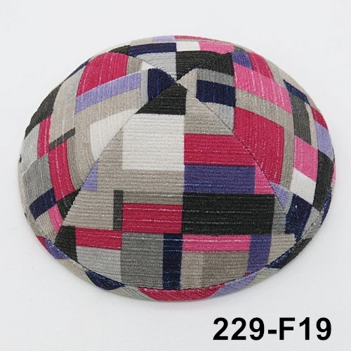 Kippot кипа головные уборы Skullies вельветовые Yarmulke 19cmBeanies еврейская шляпа-Кепка с черепом