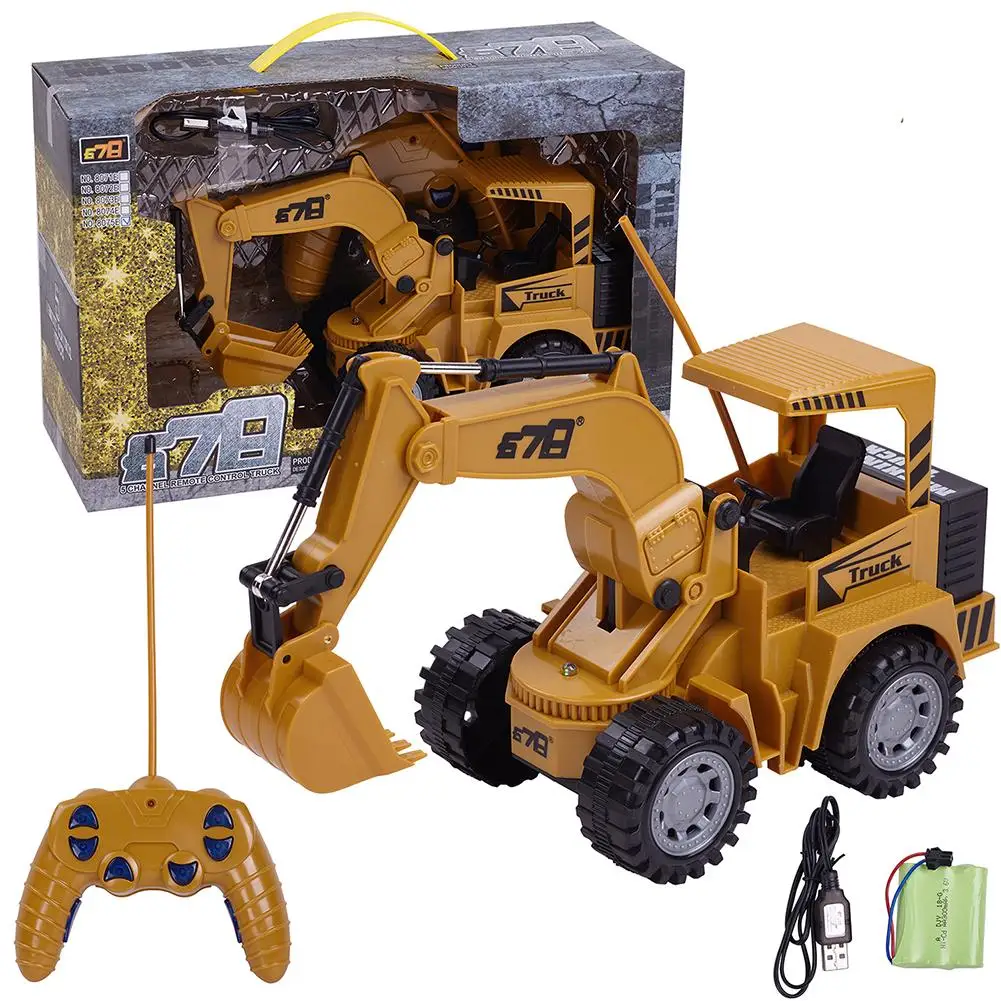 

1/24 RC Truck 5CH Full Functional RC Remote Control Excavator Engineering Construction Toy Car For Kids Gifts