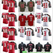 Сшитые мужские футболки Tampa Bay Mike Evans Kwon alexer Jameis Winston GERARD McCoy