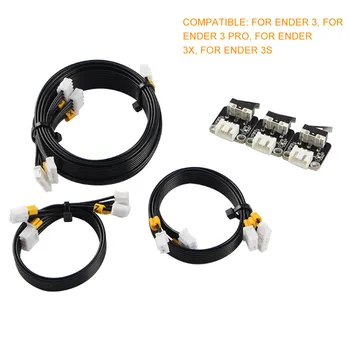 

3 Set Repair PCB Portable XYZ Axis 3D Printer Easy Install Limit Switch Plug And Play With Cable Mini Office For Ender 3 Pro
