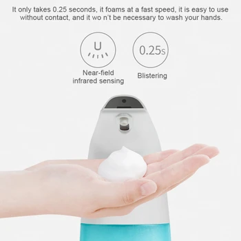 

Automatic Foam Soap Dispenser Hands free Auto Dish Foaming Soap Dispenser Touchless for Bathroom & Kitchen 400ml Capacity