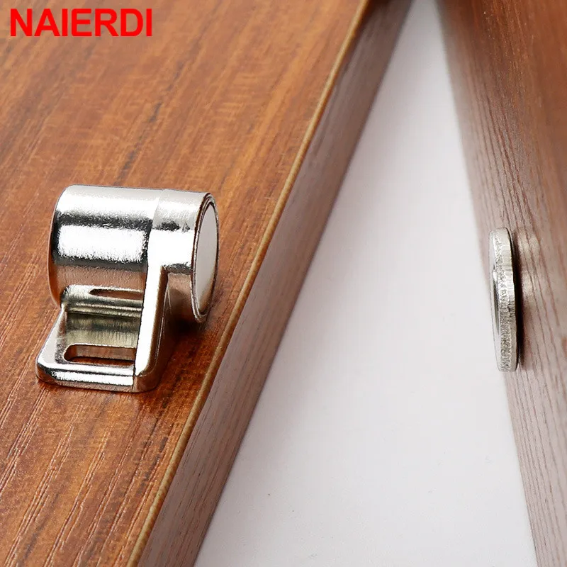 Magnetic Cabinet Catches NAIERDI Magnet Cabinet Door Catch Magnetic Furniture Door Stopper Strong Powerful Neodymium Magnets Latch Cabinet Catches