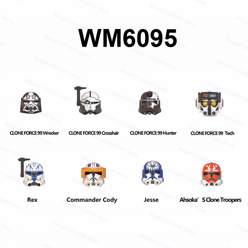 8 Pz/Set Clone Force 99 Commander Cody Jesse Rex Building Blocks Mattoni Star Model Figures Wars Toy Regalo Per Bambini Wm6095