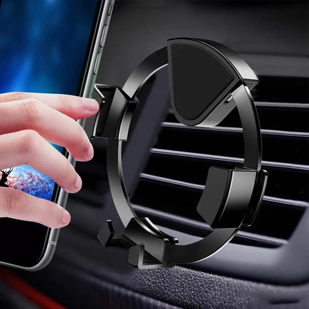 Гравитационный датчик Автомобильный держатель телефона для iPhone 11 Pro Max X XR авто-блокировка вентиляционное отверстие Клип подставка для samsung Note 10 S10 Plus S9