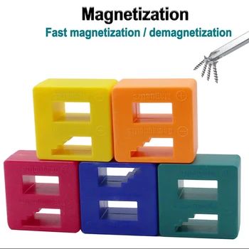 

1 pc 2 in 1 Screwdriver Tool Porcelain Demagnetizer Magnetizer Degausser Powerful Quickly Porcelain Demagnetization Filling
