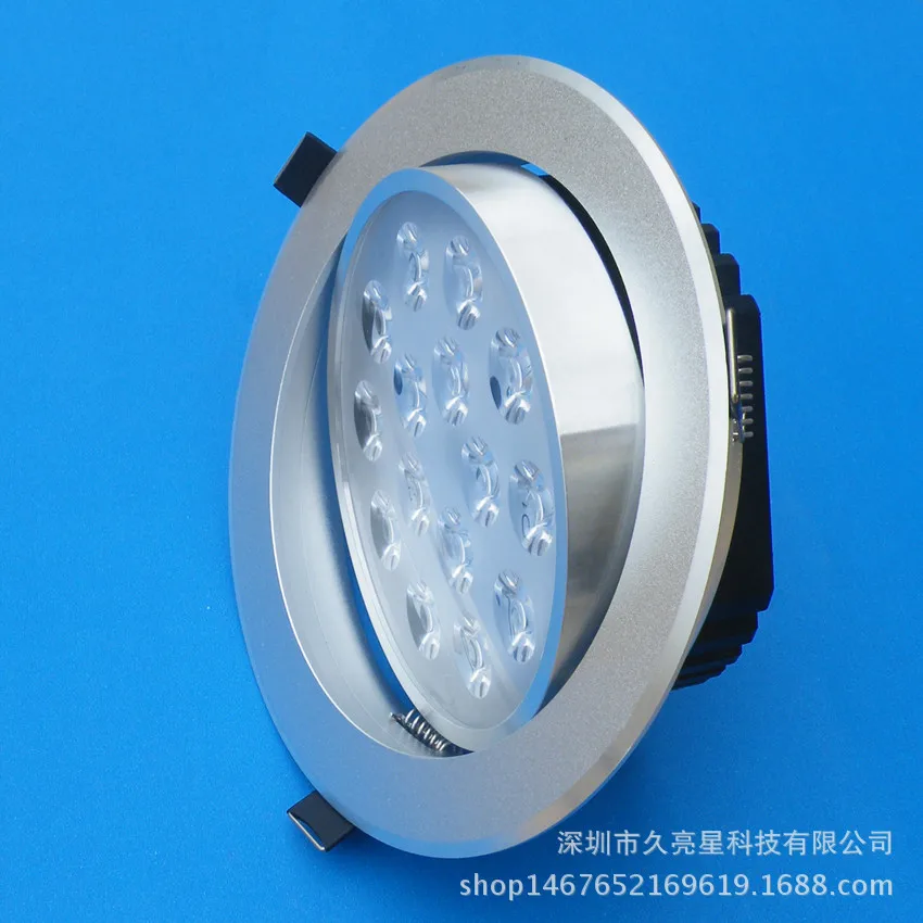 LED Ceiling Light Spotlight Shell Kit 15w18w21w24w Lamp Package Thick Material Blades Radiator