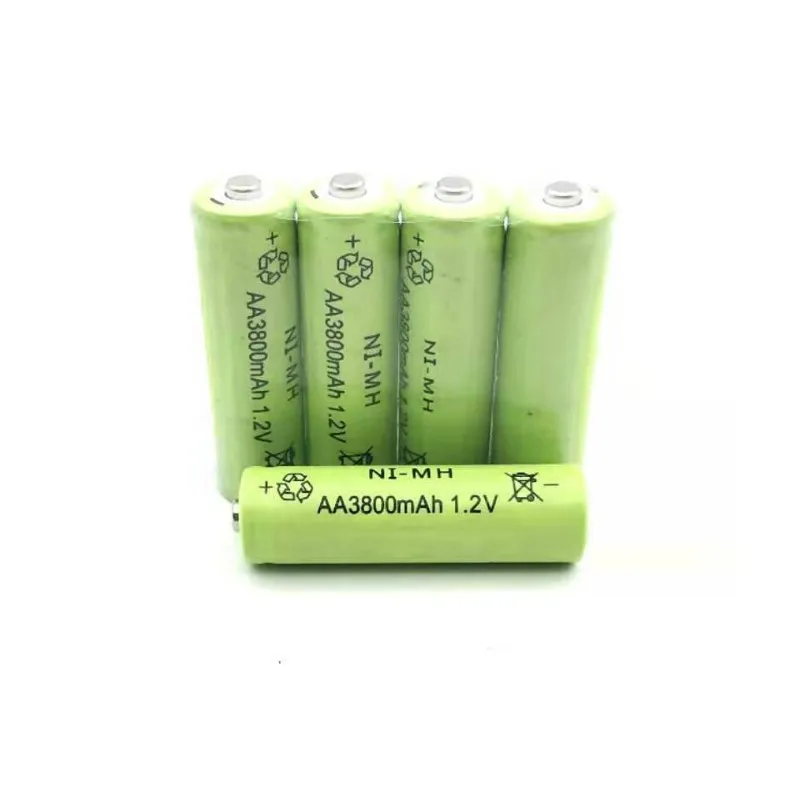 6 шт./партия,, AA 3800mAh 1,2 V Quanlity, аккумуляторная батарея AA Ni-MH 1,2 V, аккумуляторная батарея 2A Baterias Bateria