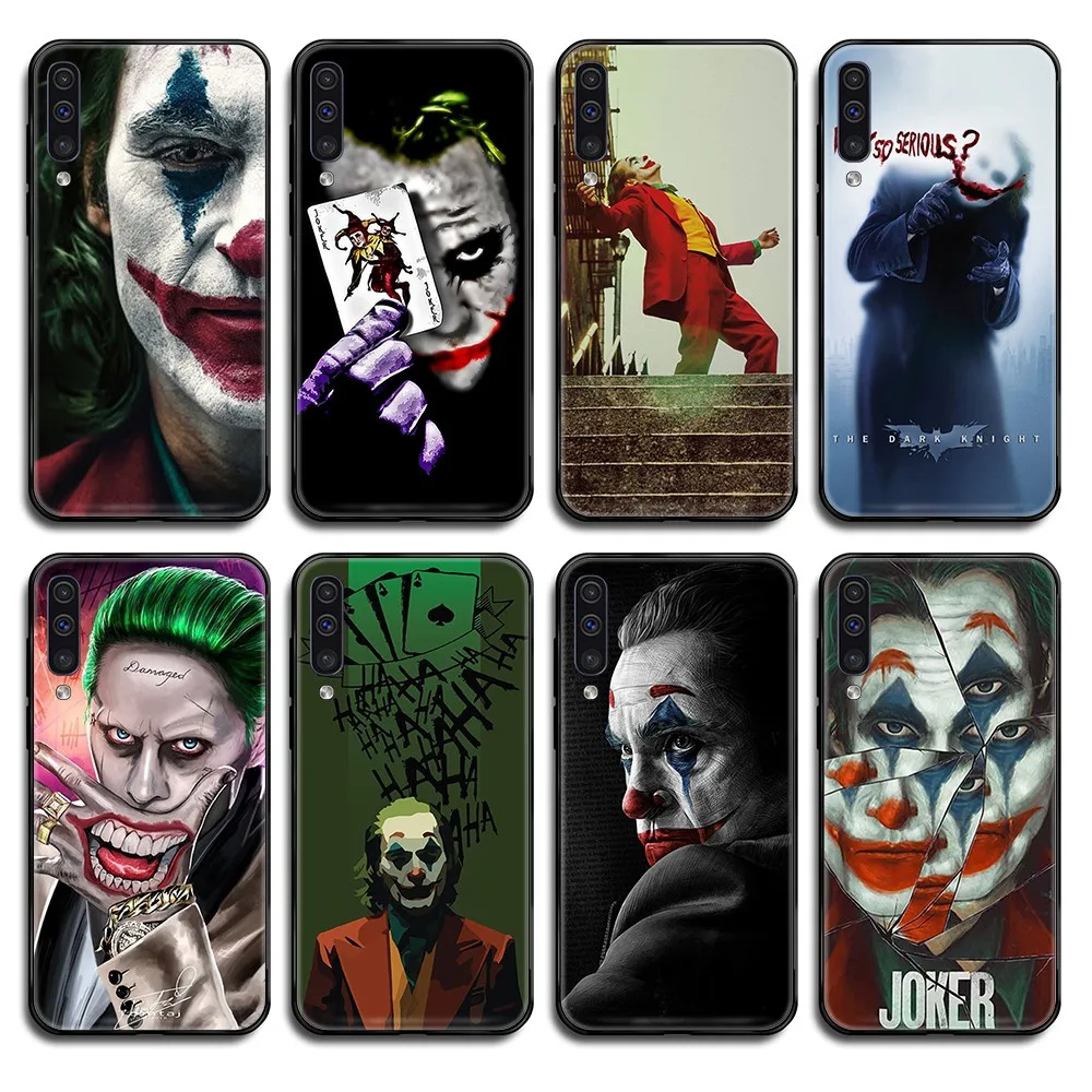 DC JOKER art trend чехол hoesjes черный для телефона Корпус Samsung Galaxy A C Note 3 4 5 6 7 8 10 20 40 50 70 E S Plus