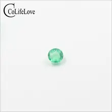 3 мм tound натуральный изумруд камень без оправы SI класса реальные колумбийский изумруд камень без оправы для ювелирного магазина