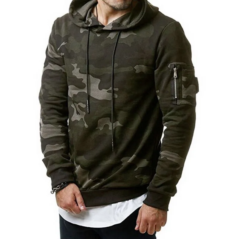 

LOOZYKIT Camouflage Hoodies Men 2019 New Fashion Sweatshirt Male Camo Hoody Hip Autumn Winter Hoodie Mens Clothing