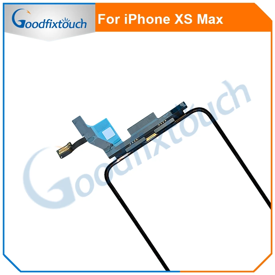 10 шт. оригинальная сенсорная панель для iPhone XS Max XSMax сенсорный экран дигитайзер передняя внешняя стеклянная панель с гибкий кабель, запчасти для ремонта