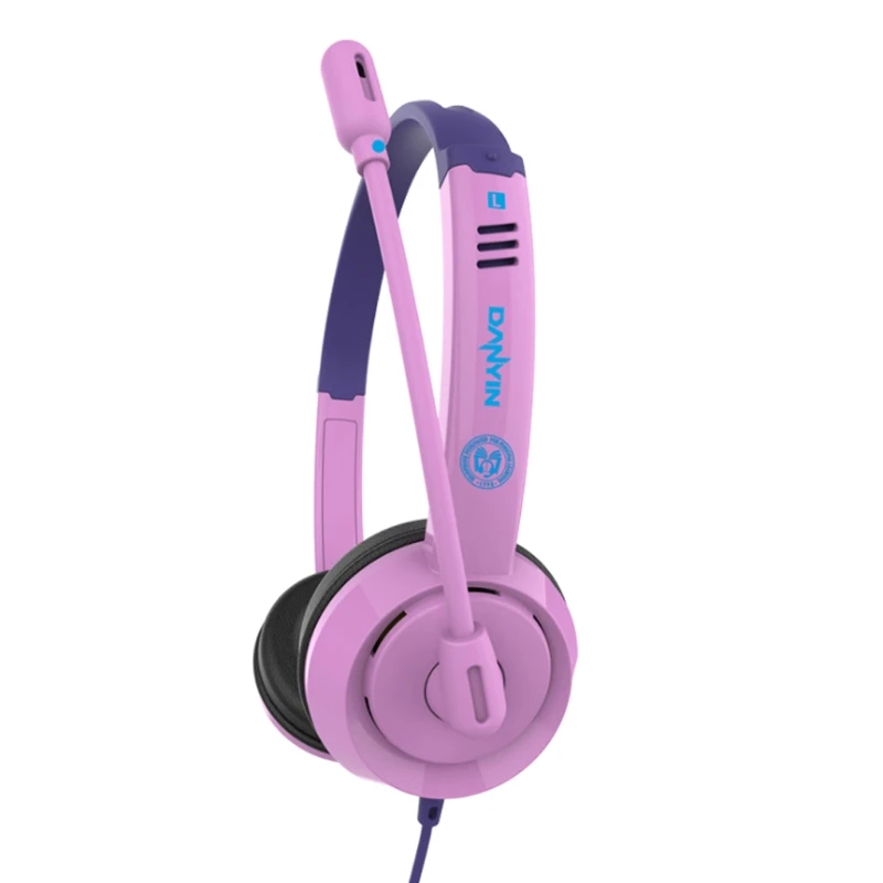 Online Classes Wired Stereo Headphone with Microphone USB 3 5mm Interface Gaming Headset Laptop Computer PC Earphone