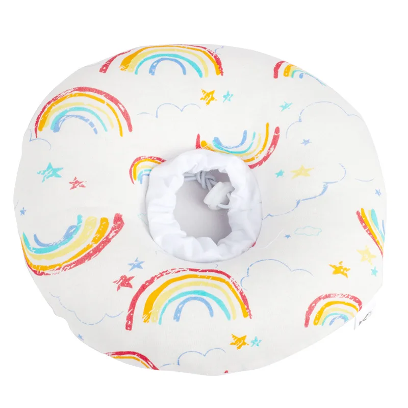 Rainbow Ошейник для домашних животных, мягкая подушка для кошек, воротник для шеи, рукав для защиты от царапин, набор для резки головы, товары для домашних животных - Цвет: Rainbow