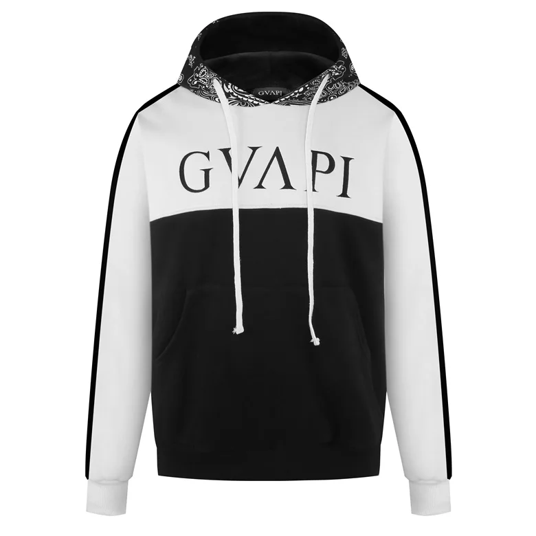 

GUAPI GVAPI MMXV Paisley print CRIMSON RED PAISLEY CLOUD GREY PAISLEY GHOST WHITE PAISLEY HOODIE MEN
