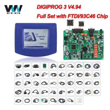 

Full Set DIGIPROG 3 V4.94 FTDI obd2 Odometer Mileage Correction Tool DIGIPROG3 OBD2 Corrector DIGIPROG III Mileage Programmer