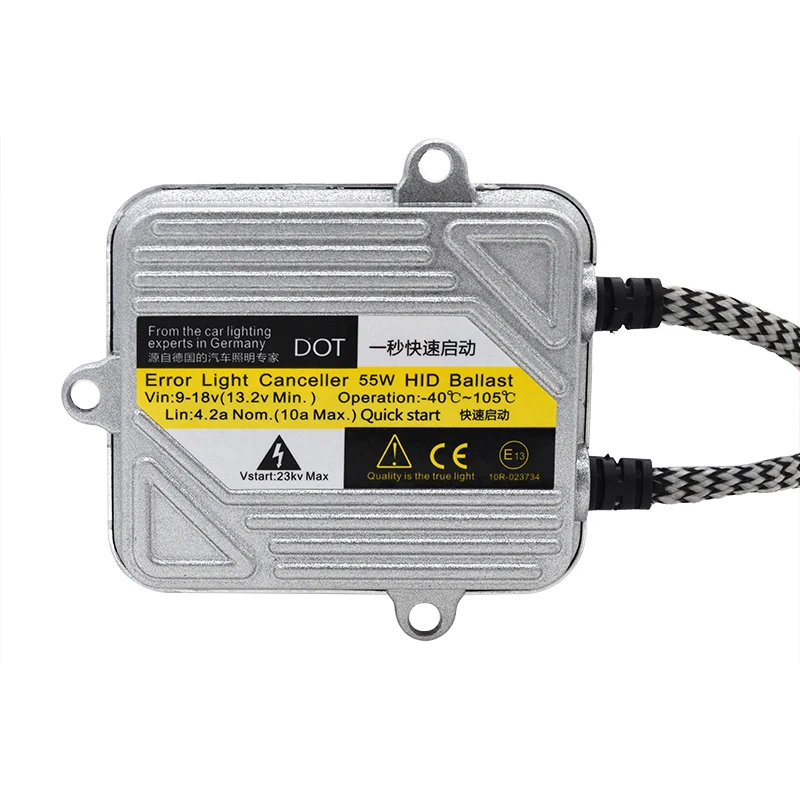 HIDLT 1 Set DC 12V 55W Xenon H1 HID Conversion Kit H7 H3 H11 9005 HB3 9006 HB4 Auto Headlamp Bulbs Car Light Xenon Slim Ballast (4)