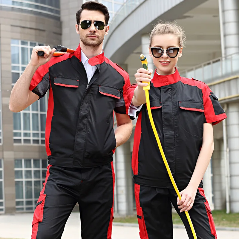 Ropa de trabajo para hombre y mujer, monos de trabajo, uniforme de taller  de coche, traje de trabajo de moda, chaqueta de taller mecánico| | -  AliExpress