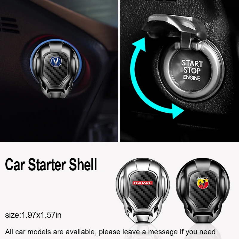1PC Engine Ignition Start Stop Button Protective Cover Decoration Sticker For Seat leon mk1 mk2 mk3 lbiza 6l 6j altea ateca | Автомобили и