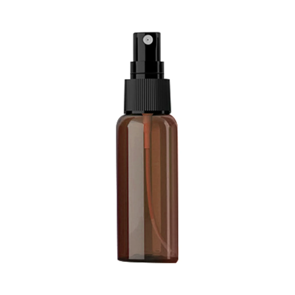 50ml Portable Travel Perfume Toner Empty Refillable Press Dispenser Spray Bottle Transparent Plastic Travel Cosmetic Bottle Tool - Цвет: Коричневый