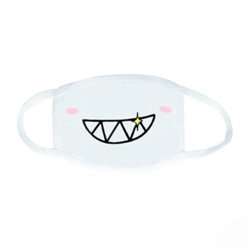Moe& Cute аниме Kaomoji-kun Emoticon Анти-пыль хлопок рот защитная маска - Цвет: 5