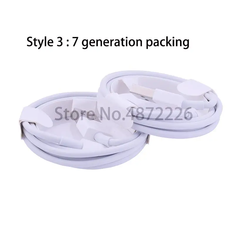 Style 3 Packing 100 шт данных USB кабель для iPhone зарядное устройство зарядный кабель для iPhone 7 8 Plus X XS Max XR 5 5S SE 6 6S Plus зарядное устройство провод для iPad - Тип штекера: Style 3 Packing