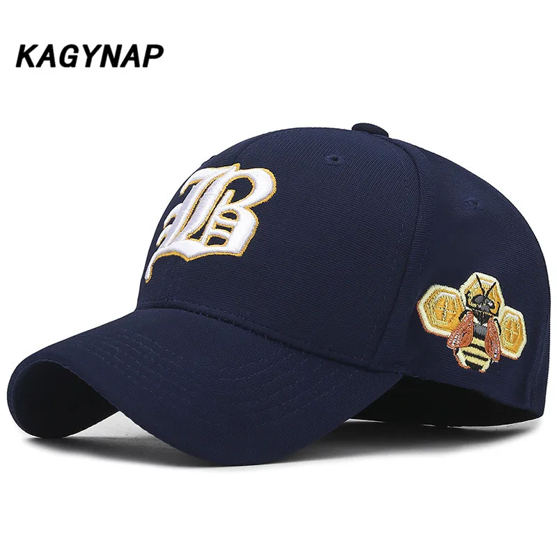 [KAGYNAP] вышитая бейсболка с буквами, мужские и женские повседневные кепки, Кепка Snapback, хлопковая кепка для папы, унисекс, Спортивная Кепка - Цвет: blue