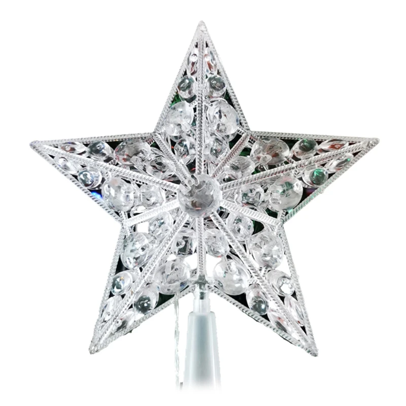 parfum Bijproduct Senaat Battery Operated Christmas Star Tree Topper | Crystal Christmas Tree Topper  Star - Christmas Tree Toppers - Aliexpress