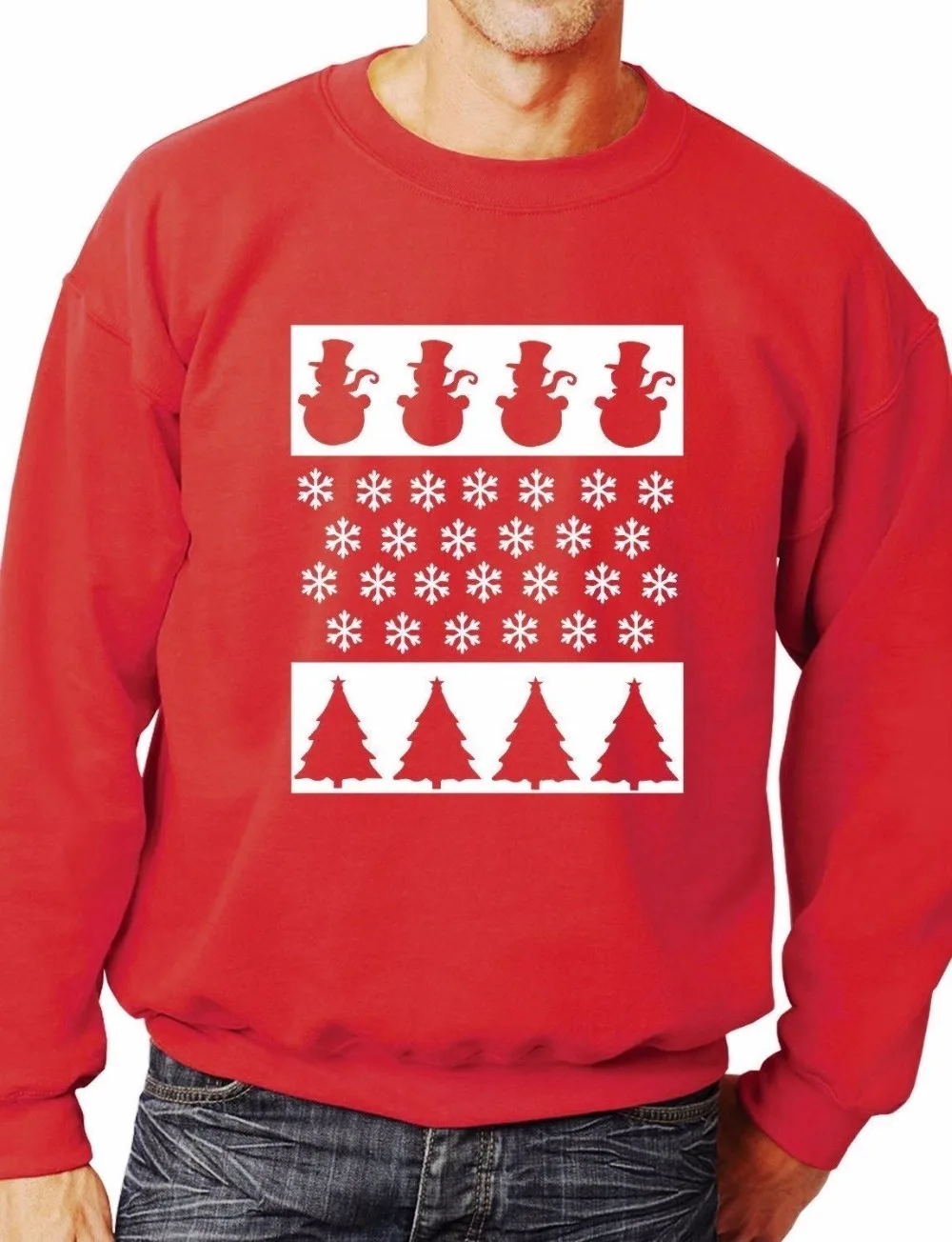 

Christmas Scene/Snowman Sweatshirt/Jumper Unisex Christmas Gift More Size and Color-E180