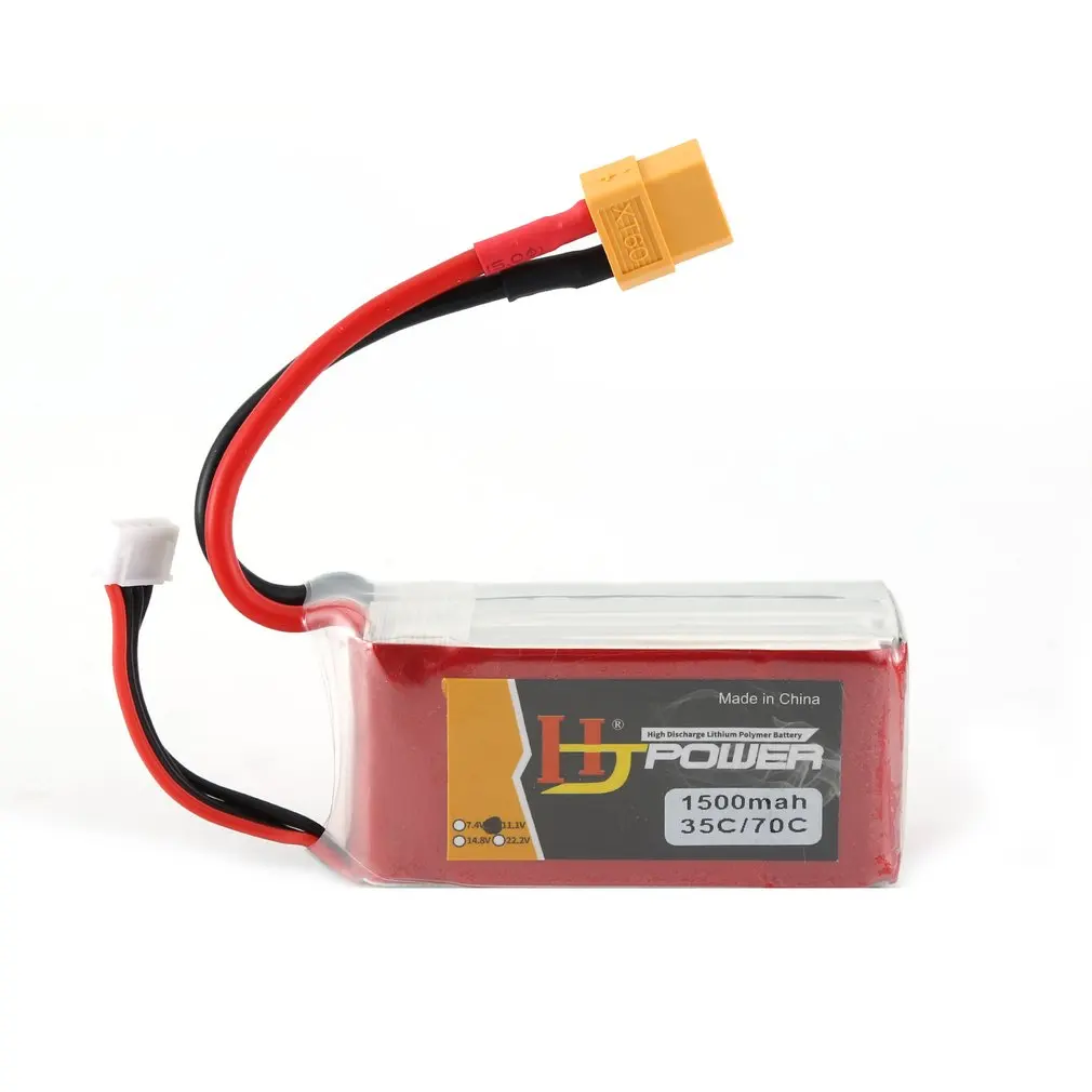 HJ 11,1 V 1500MAH 35C 3S Lipo аккумулятор XT60 разъем Перезаряжаемый для RC гоночный Дрон вертолет модель автомобиля лодки