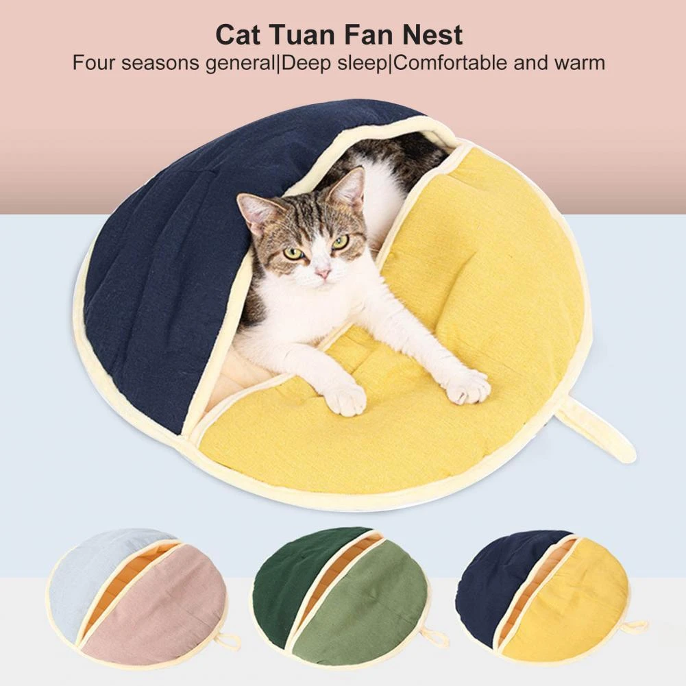 Pet Nest Cushion Eco Friendly Convenient Easy To Clean Cats Rounded Warm Bed Cat Beds Mats Aliexpress