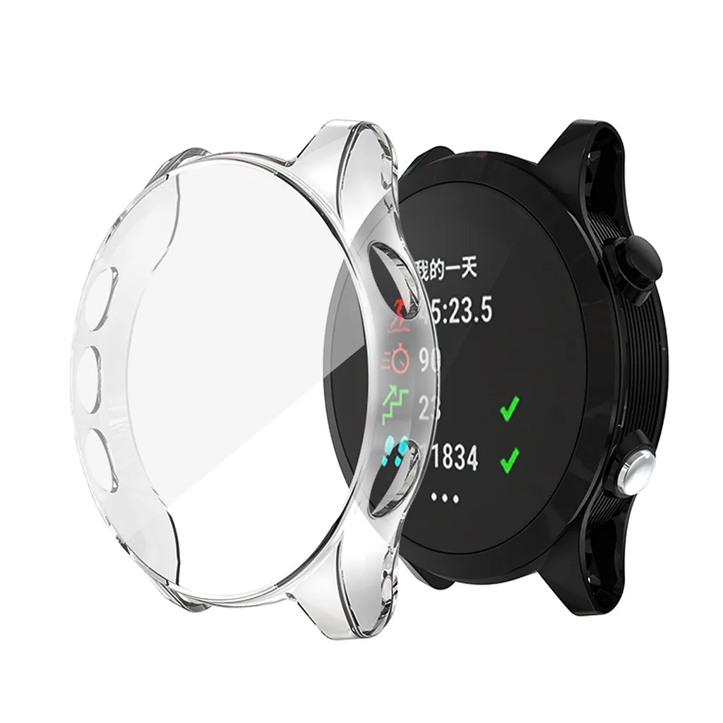 Защитный чехол для экрана Garmin Forerunner 935 945, мягкий ТПУ, ультратонкий HD прозрачный чехол, умные часы, противоударный корпус - Цвет: Прозрачный