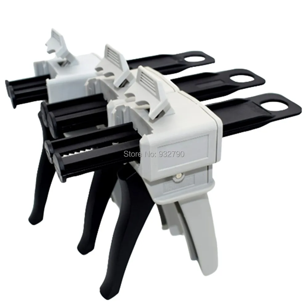 

50ml 1:1/1:2/2:1 Mix Ratio Manual Epoxy Applicator Dual Component Adhesive Cartridge Applicator Caulk Gun 2 Part Caulking Gun