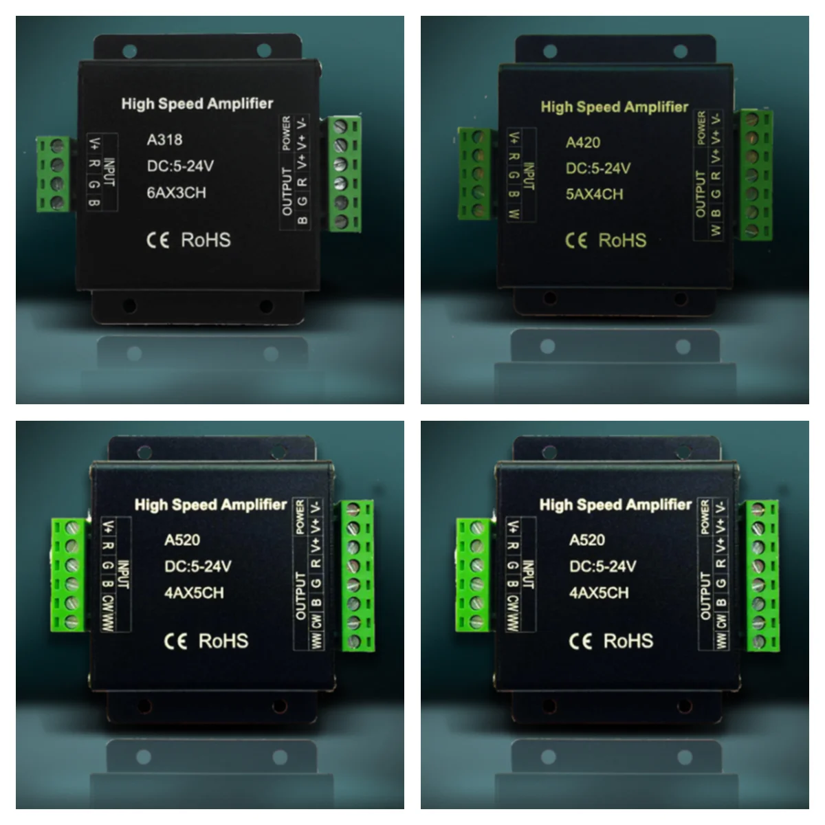 DC5V -24V высокое Скорость светодиодный Усилитель DC12V 3CH 4CH 5CH ретранслятор 400 Вт для SMD